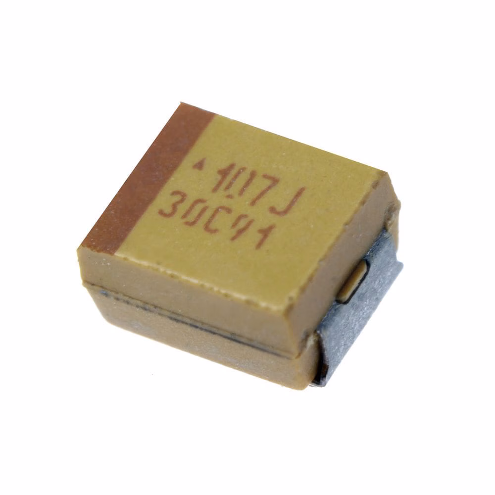 خازن تانتالیوم 100 میکرو فاراد 6.3 ولت smd سایز B