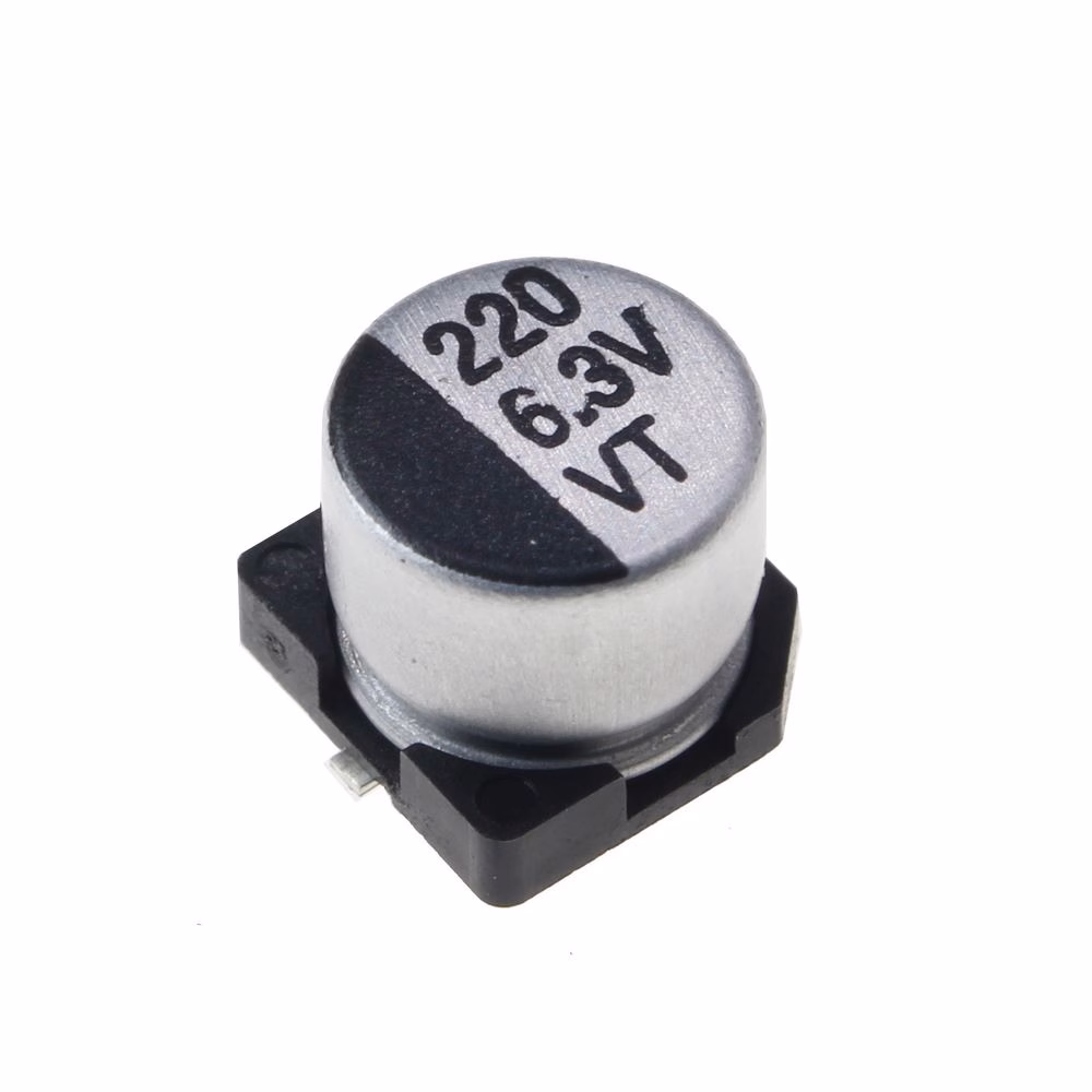 خازن الکترولیت اس ام دی 220 میکرو فاراد 6.3 ولت