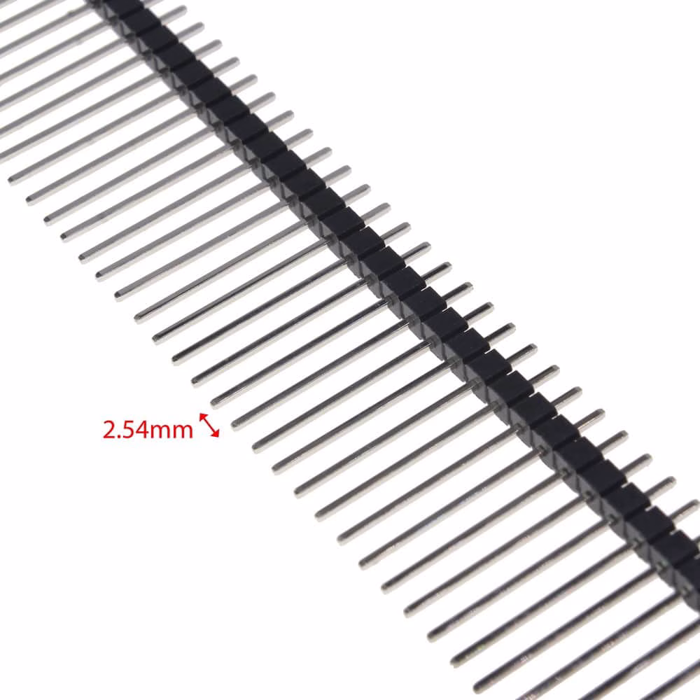 پین هدر 1*40 نری صاف ارتفاع 21 میلی متر 2.54 میلی متر