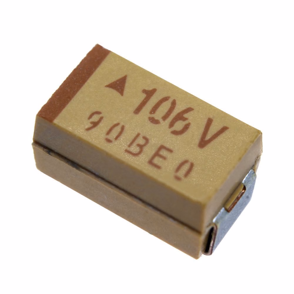 خازن تانتالیوم 10 میکرو فاراد 35 ولت smd سایز C