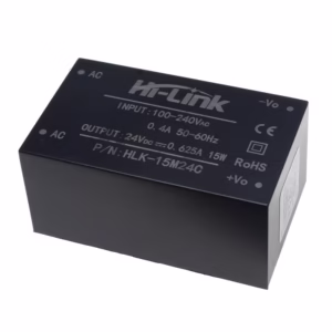 HLK-15M24C | مبدل 220 ولت AC به 24 ولت DC با حداکثر جریان 625 میلی آمپر